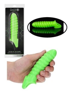 Guaina fallica per ingrandimento allungamento pene penis sleeve Glow in the dark - Foto 1 di 7