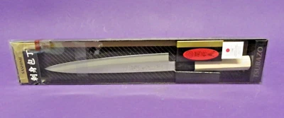 Tsubazo Sashimi 厨房刀 不锈钢刀片 木柄 日本制造 — 第 1/4 张图片