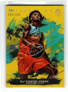 2021-22 Topps Inception Overtime Elite Yellow #56 De'Vontes Cobbs /150 - Picture 1 of 1