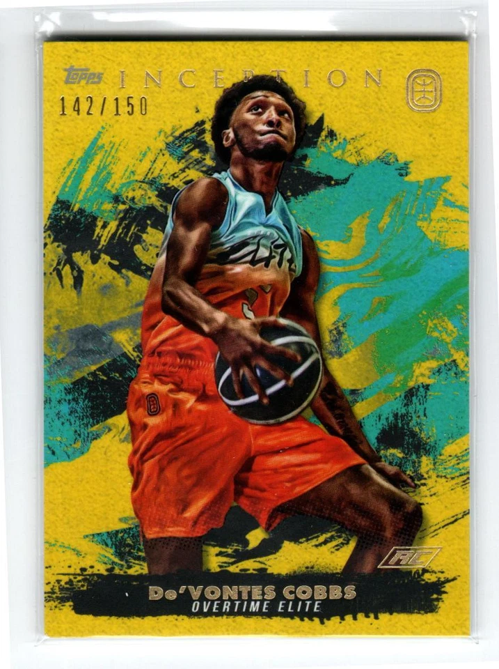 2021-22 Topps Inception Overtime Elite Yellow #56 De'Vontes Cobbs /150 - Image 1 of 1
