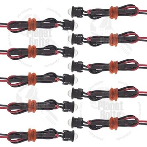 Blue 10x 5mm LED Diode Mounting Shroud Motorcycle Turn Signal Glow resistor - Foto 1 di 5