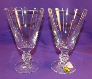 2 BEAUTIFUL WATERFORD CRYSTAL ASHTON LANE FOOTED WINE GLASSES TOWN & COUNTRY NIB - Picture 1 of 10