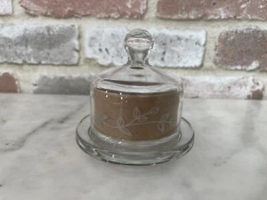 Princess House Heritage Baby Cakes Rnd Covered Individual Butter Dish Vines - Picture 1 of 6