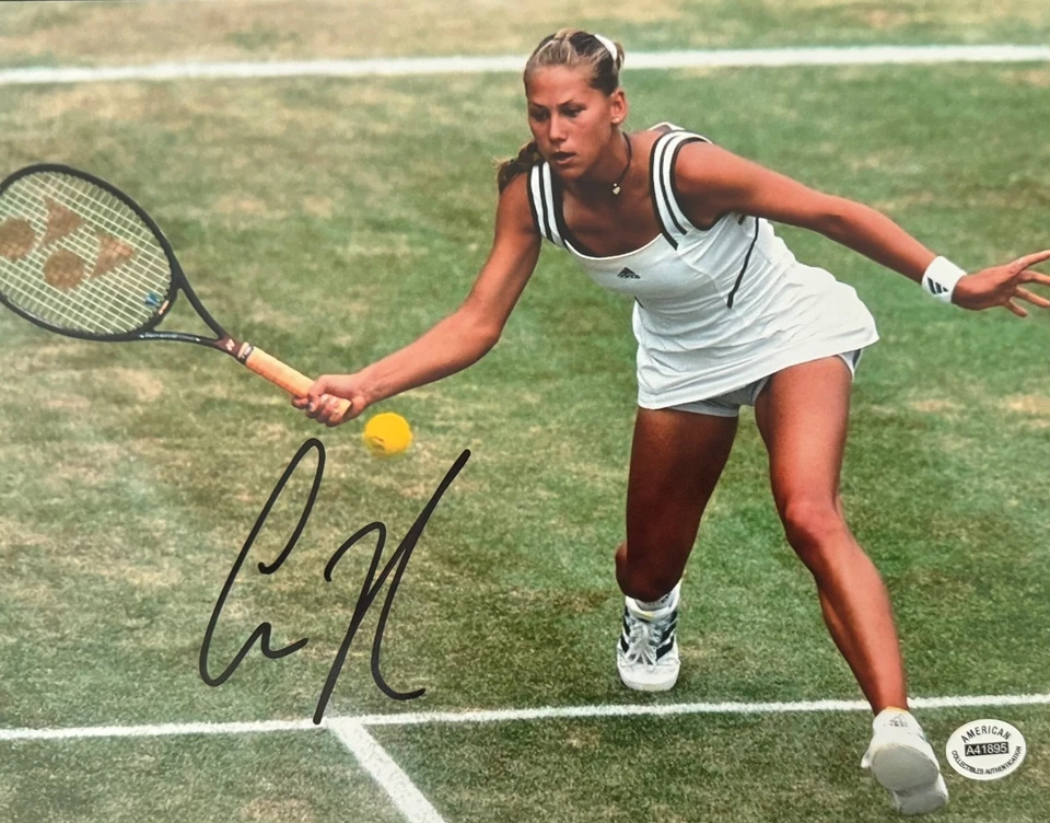 Foto 8x10 firmada por Anna Kournikova - Campeona de tenis - Certificado de autenticidad Foto 1 de 1