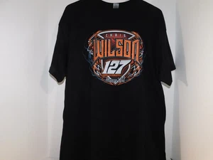 Chris Wilson Black Racing Shirt-size XL - Picture 1 of 5