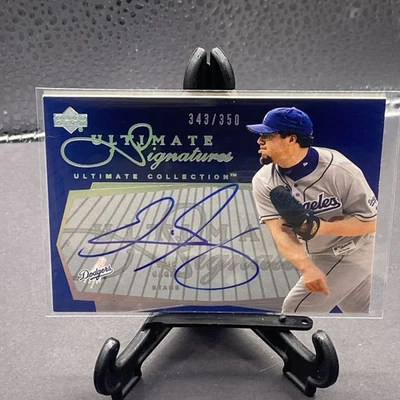 Upper Deck Ultimate Collection 2003 Eric Gagne en tarjeta autógrafo automático #343/350 Foto 1 de 2