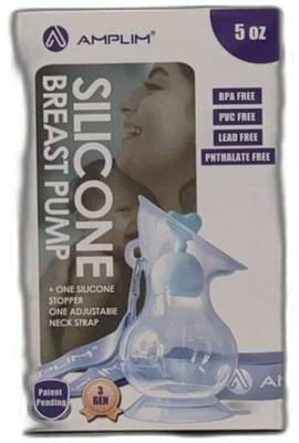 Extractor de leche manual Amplim, colector de leche de silicona de grado alimenticio Gen 3 para Foto 1 de 4