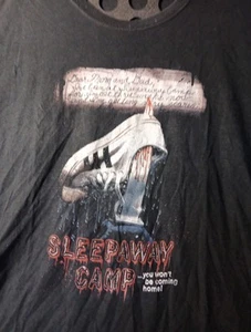 Sleepaway Camp Horror Movie Vintage Promo T-shirt Size 3XL Rare Black FAST SHIPP - Picture 1 of 8