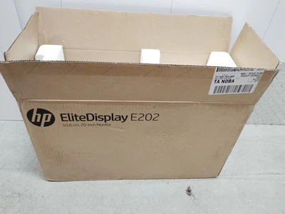 HP EliteDisplay E202 20 inch LCD Monitor - Black Gaming Monitor Slim Hdmi - Image 1 of 4
