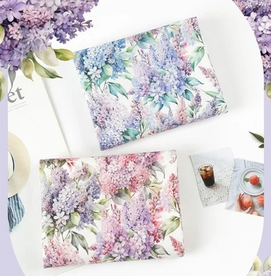 Watercolor Hydrangea Flower patterned Fabric made in Korea by the Half Yard - Image 1 of 4