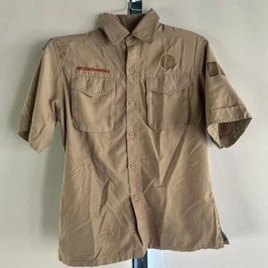 Vented Microfiber Poly Boy Scout BSA UNIFORM SHIRT Youth Large New Style O67 - Picture 1 of 10