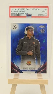 Lamine Yamal 2023-24 Topps  Chrome UEFA Sapphire Image Variation #4 Rookie RC - Picture 1 of 2