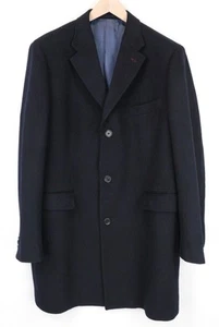 SUITSUPPLY Men's Coat UK52 Navy Blue Wool Lined One Button Front Notch Lapel - Picture 1 of 9