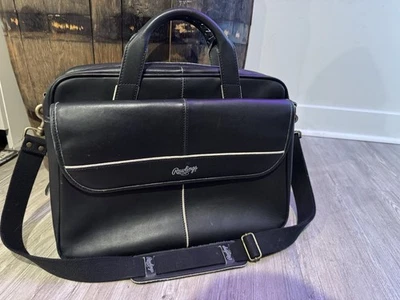 Bolso Mensajero Rawlings Heart of the Hide Negro EXTREMADAMENTE RARO LOMBARDO Foto 1 de 4