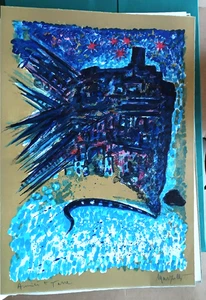 4 LITOGRAFIE -CINQUE TERRE LIBECCIO-LINO MARZULLI-EDIZIONE ANGELI LUCCA 50X35 - Imagen 1 de 9