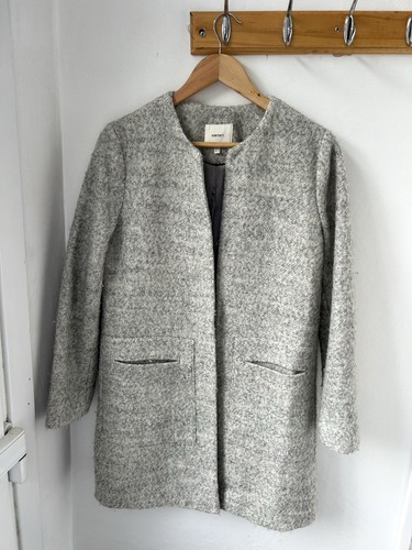 VETEMENTS Cappotto donna Koton grigio formale lana abbigliamento turco taglia 10