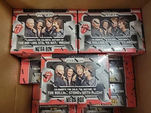 3x Lot 2024 Panini Prizm The Rolling Stones Factory Sealed Hobby Mega Box  - Picture 1 of 2