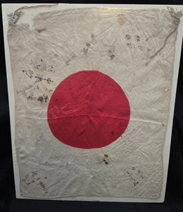 Japanese WWII Good Luck Flag Signed/Dated By The US Soldier Who Captured It @ES - Picture 1 of 16
