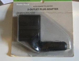 Radio Shack 270-1525 2 outlet plug adapter Sealed on Card - Picture 1 of 3