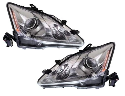 FIT LEXUS IS250 IS350 2006-2008 HID HEADLIGHTS HEAD LIGHTS LAMPS W/AFS PAIR NEW - Image 1 of 4