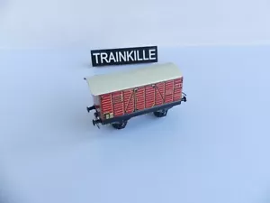 1935 TRIX EXPRESS METAL HO AVANT GUERRE WAGON COUVERT A ESSIEUX - Bild 1 von 6
