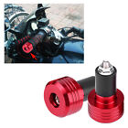 ❄ Pair Of 22mm Aluminum Motorcycle Grip Handlebar Ends Weight Balance Plug Red