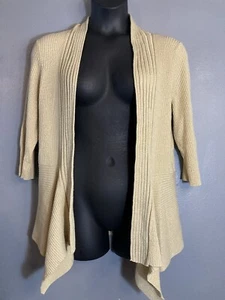 Investments petite gold front cardigan petite extra large - Picture 1 of 7