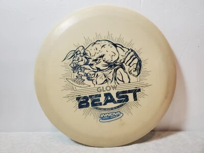 Disco de golfe Innova Glow DX Beast Distance Driver branco 169 gramas - Imagem 1 de 4