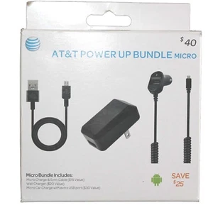 AT &T 3.4 amp car and 2.4 AMP house chargers for Samsung Galaxy S 7 & S7 edge - Picture 1 of 4