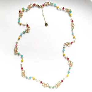 New 32" Talbots Glass Single Strands Necklace Gift Fashion Women Party Jewelry - Picture 1 of 3