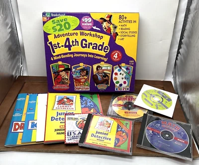 Broderbund, Adventure Workshop 1er-4to Grado, CD-ROM Windows, Carmen Sandiego + Foto 1 de 4