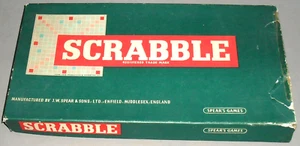 VINTAGE Scrabble Board Game Spears Original Word Strategy 1955 COMPLETE RETRO - Picture 1 of 11