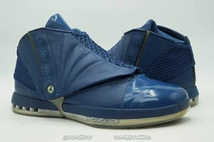 AIR JORDAN XVI 16 RETRO USATO TAGLIA 12 TROFEO SALA FRANCESE BLU BIANCO 854255 416 - Foto 1 di 8