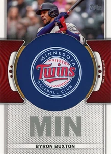 Topps 2023 Series 1 Byron Buxton #TLP-BBX TEAM LOGO PATCH RELIC CARD - Bild 1 von 2