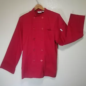 Chef Works Chef's Jacket Medium Red Color Polyester Cotton Blend UK 40"/42" Mens - Picture 1 of 8