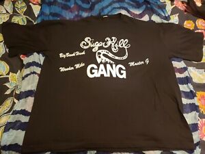  Seltenes T-Shirt Sugar Hill Gang 3XL schwarz Rappers Delight 79 Welttour auf der Rückseite