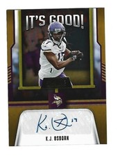KJ Osborn 2023 Panini Score It's Good #IG-KO AUTOGRAPH Card Vikings