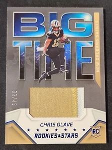 Chris Olave 2022 Panini Rookies & Stars Big Time relic toppa parallela blu 33/49 - Foto 1 di 3