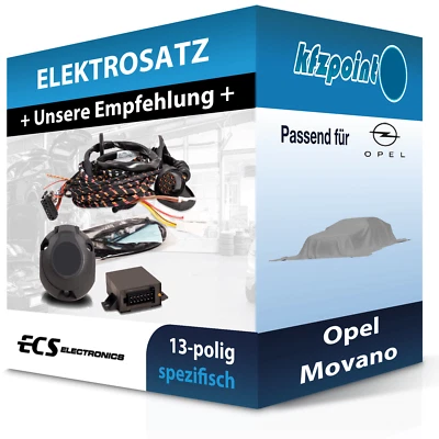 ECS E-Satz 13polig fahrzeugspezifisch passend für Opel Movano Elektrosatz - Bild 1 von 2