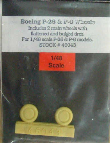 TRU DETAIL 46043 Ruote per Boeing P26 scala 1/48 - Immagine 1 di 1