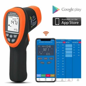 Digital Infrared Thermometer Non-contact Laser Pyrometer Temperature Meter Gun - Picture 1 of 7