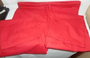 Pantaloni Butter-Soft Scrubs di UA 4 tasche unisex con cordino rosso gamba dritta - Foto 1 di 9