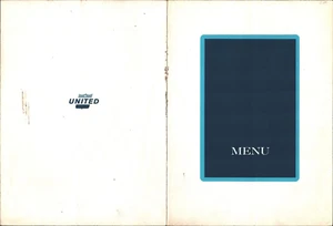 Años 70 UNITED AIRLINES de colección en menú de vuelo CHEF WALTER JETZER de Los Ángeles - Imagen 1 de 2