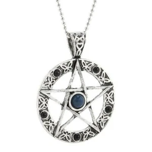 Sin usar en paquete - Collar Gargantilla Colgante Plata Estrella Pentagrama de Moda - Imagen 1 de 2
