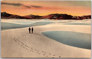 Postal Monumento Nacional Alamogordo Nuevo México The Great White Sands casi nueva - Imagen 1 de 2