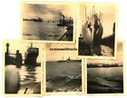 5x Orig. Foto Schiff Boot Dampfer im Hafen BREMERHAFEN 1935
