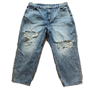 American Eagle Jeans Curvy Mom Denim Stylish Comfort Everyday Size 20 Short - Picture 1 of 10