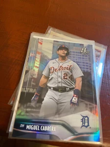 2021 BOWMAN PLATINUM BASE DETROIT TIGERS - MIGUEL CABRERA #32 - Picture 1 of 1