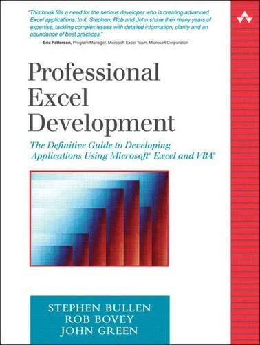 Professional Excel Development: The Definitive Guide to Develop  - Image 1 of 1