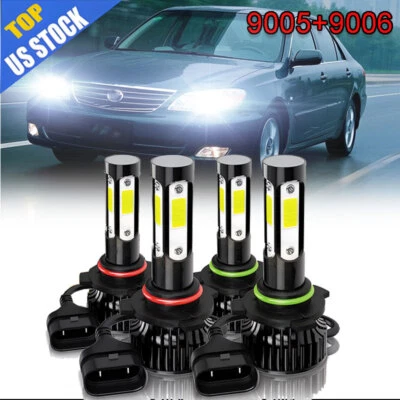 For Toyota Camry 2002 2003 2004 2005 2006 4x 6000K High Low LED Headlight Bulbs Foto 1 de 4
